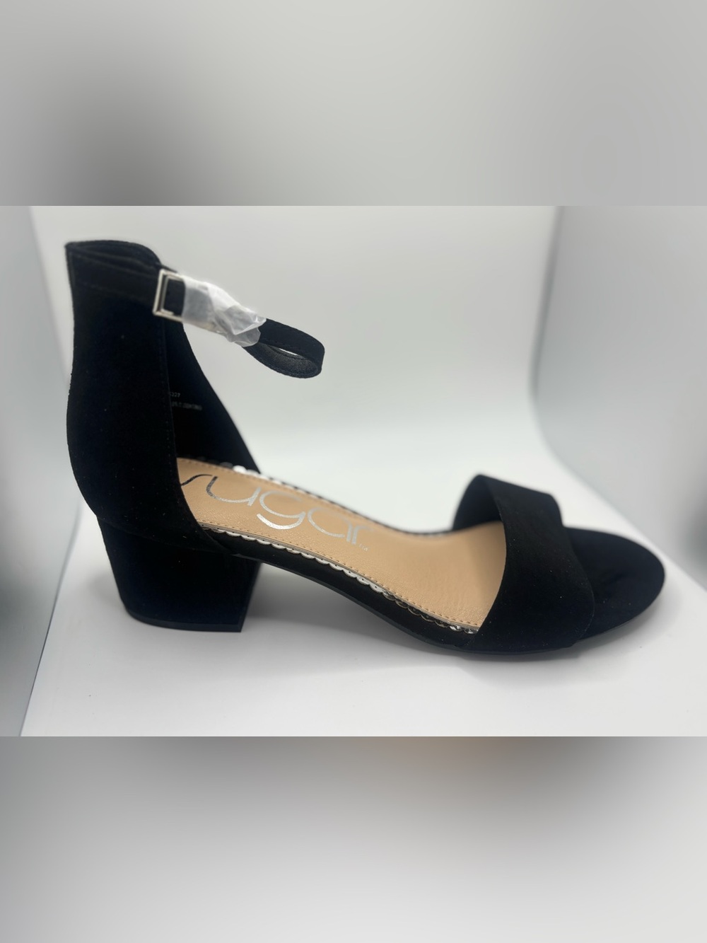 Women’s Sugar Noelle 7 Low Dress Sandal Size 9.5M Black - Picture 3 of 9